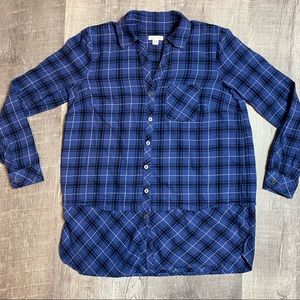 J.Jill Blue Flannel women’s size XS